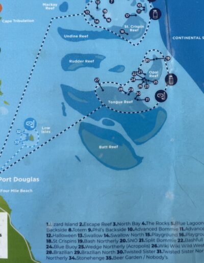 Calypso Great Barrier Reef sites